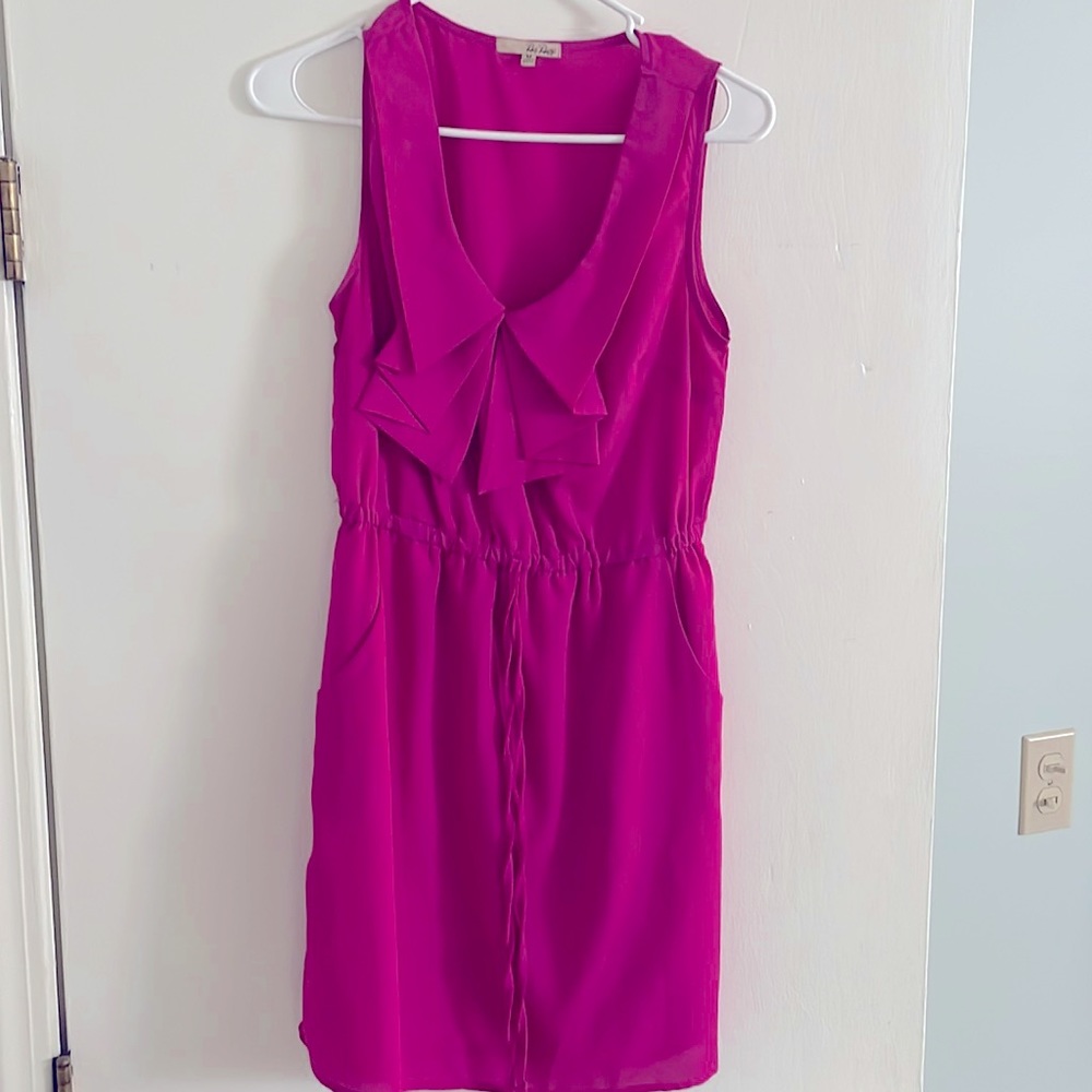 Super cute purplish pinkish dress.